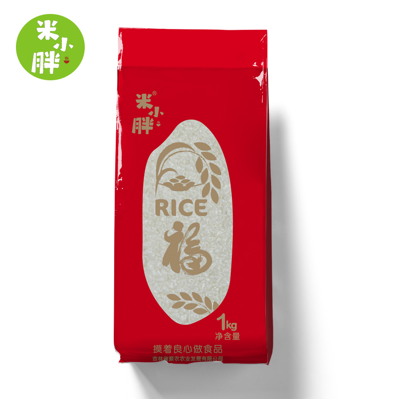 米小胖长粒香米 东北大米 1kg*2包