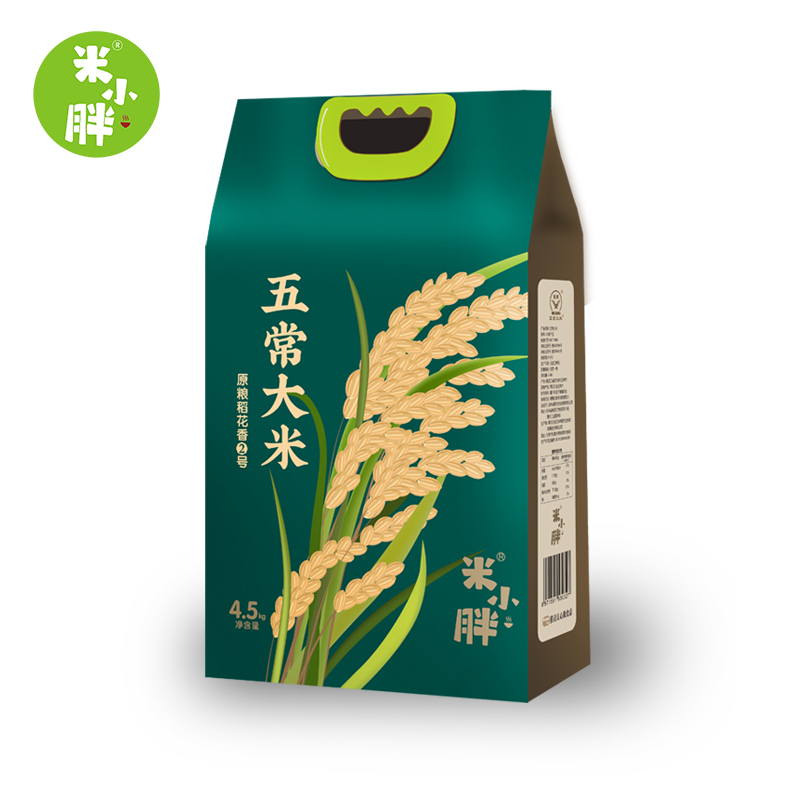 米小胖五常东北大米 稻花香2号 4.5kg 