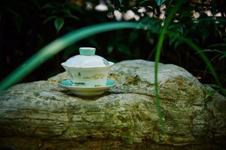 M20玛戈隆特骨瓷三件盖碗对装西湖盛宴中国风江南风情