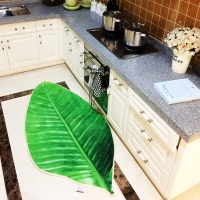 趋然（柊叶）创意地毯 客厅卧室厨房床边个性3D印花脚垫