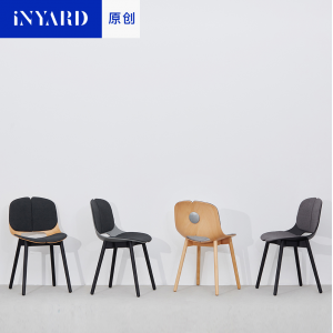 [InYard原创]两伴椅/美国进口1级榉木实木餐椅办公家用设计师坐椅