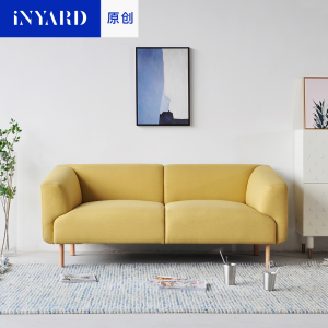 [InYard原创]单双三人沙发国外设计极简约进口布艺现代北欧实木