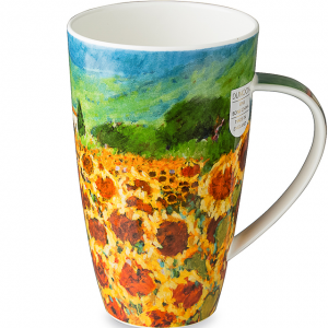 英国丹侬DUNOON骨瓷马克杯水杯乡村风景系列向日葵